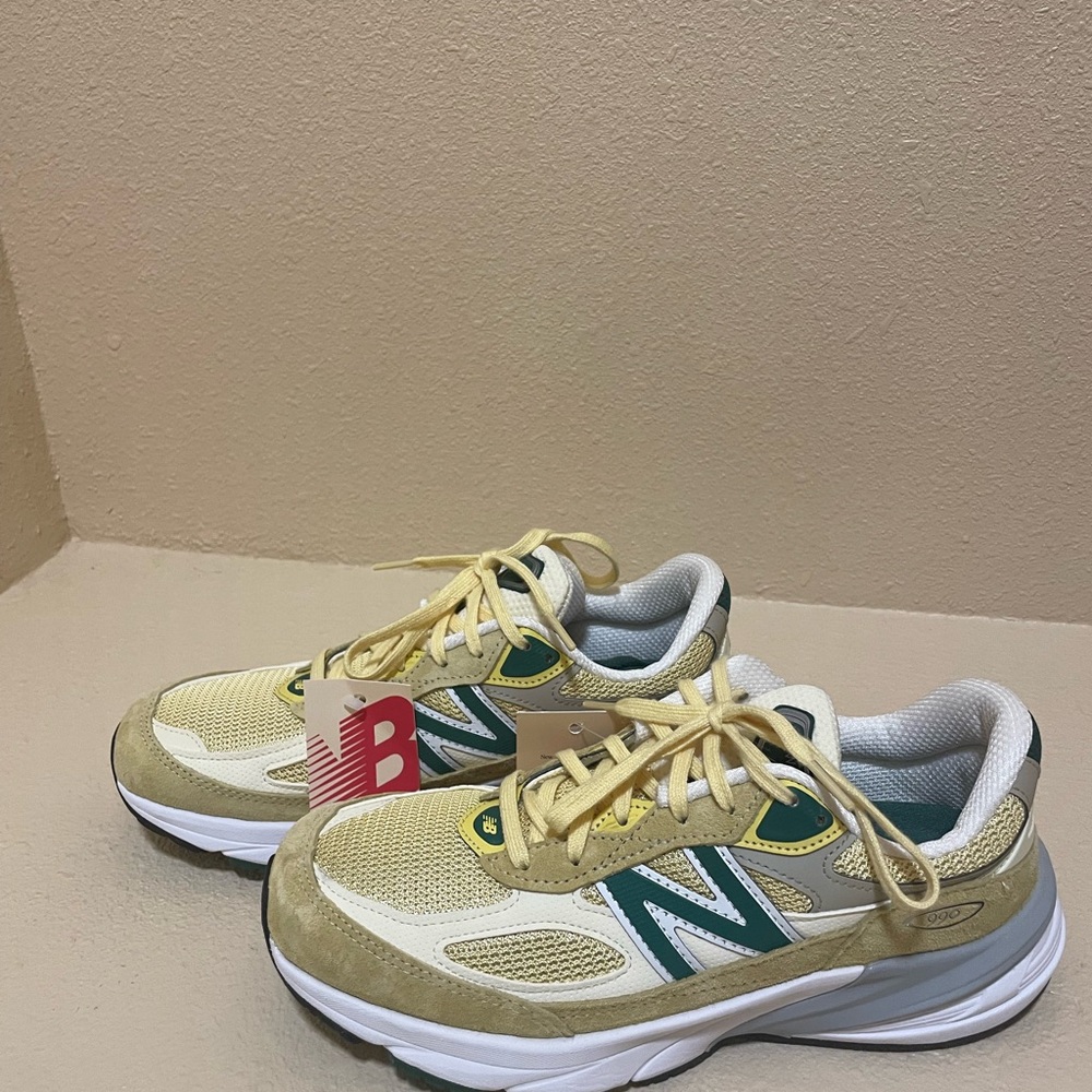 New Balance Yellow and Green Sneakers